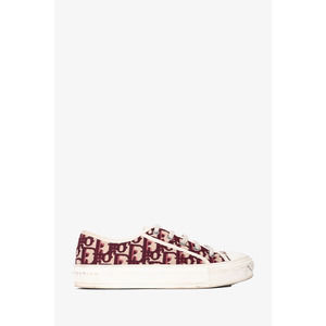 Christian Dior Red/White Walk'N'Dior Sneakers Size 37.5